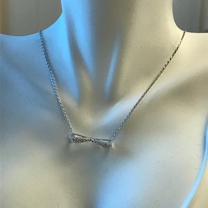 Little Bowl CZ 21k White Gold Plated